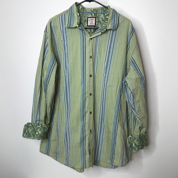 J. Garcia Other - 💙 J. Garcia Button Front Shirt Size XXL Flip Cuff